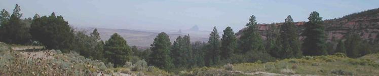 Ahweeh Gohweeh Coffee Place  in Shiprock, NM
Shiprock peak from the Chaska Mountains near Buffalo Pass 